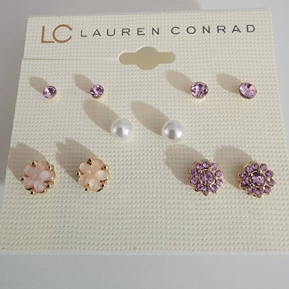 Lauren Conrad Bow Earrings 🎀 Five NEW Earrings Retail Value $16 Giftable - Picture 5 of 5